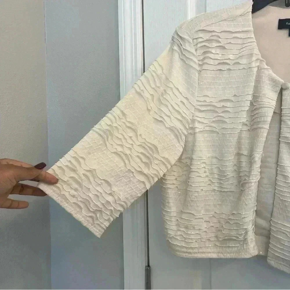 Shrug with 3/4 Sleeves by R&M Richards - Picture 3 of 8